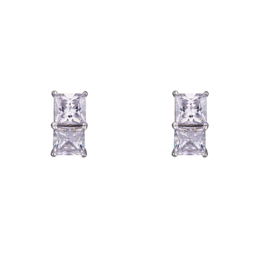 Twin Stud Crystal Earrings