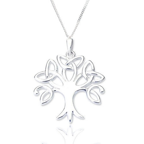 Celtic Tree Of Life Pendant In Sterling Silver 925