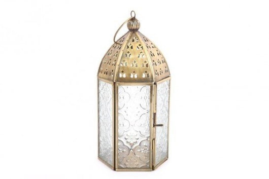 Large Brass Kasbah Lantern