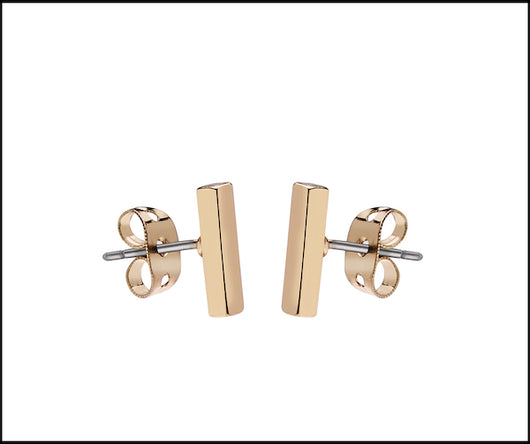 Gold Bar Studs