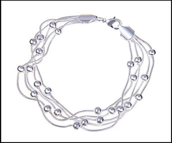 Silver Multi Strand Bracelet