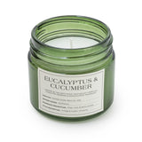 Small Glass Jar with Metal Lid Eucalyptus & Cucumber