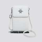 White Cross Body With Bee Logo