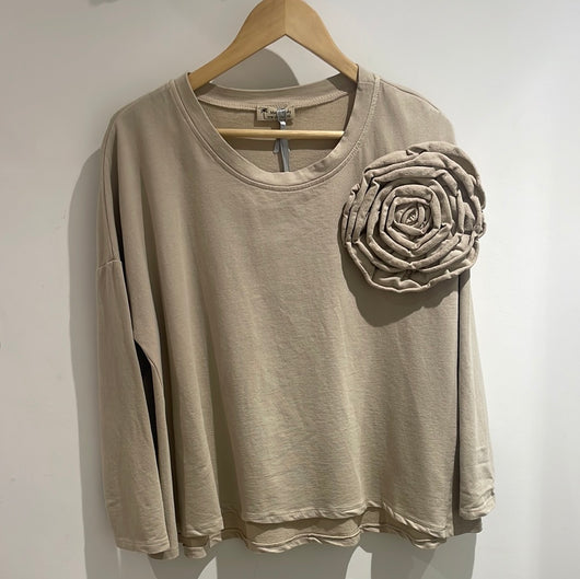 Stone Corsage Flower Top