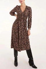 Animal Print Midi Dress