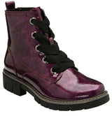 Lotus purple Patent Jojo Ankle Boots