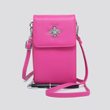 Fuchsia Cross Body With Bee Logo