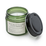 Small Glass Jar with Metal Lid Eucalyptus & Cucumber