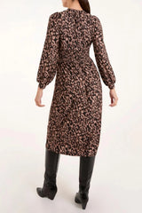 Animal Print Midi Dress