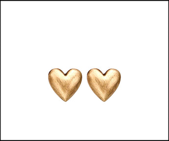 Gold heart studs