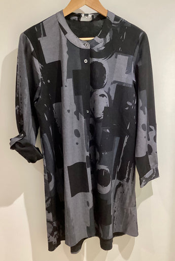 Abstract Print Shirt From Saloos