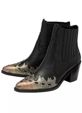 Black Galmoy Leather western Boots