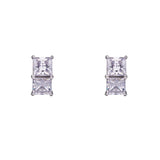 Twin Stud Crystal Earrings