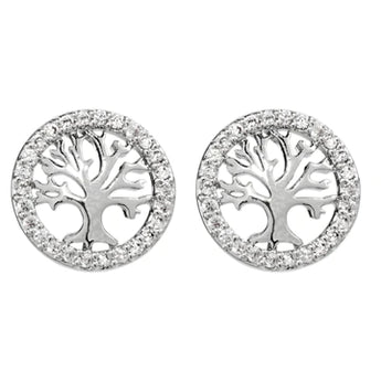 Tree Of Life Crystal Earrings