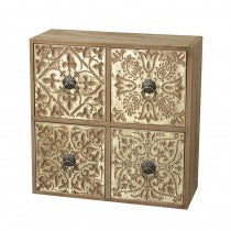 Gold Square wooden Drawers