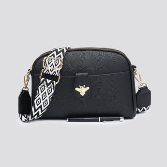 Black CrossBody Bee Bag