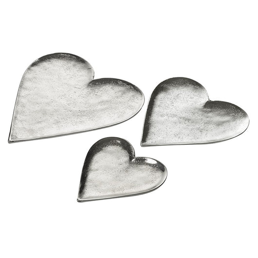 Silver Metal Heart Dishes