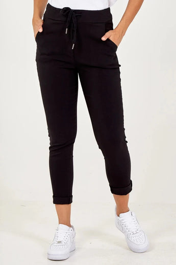 Plain black Magic Trousers