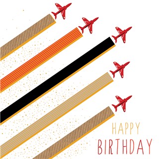 Fly Past Birthday Card By Jaz And Baz