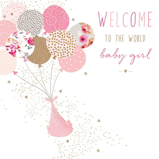 Baby Girl Birth Card By Jaz And Baz