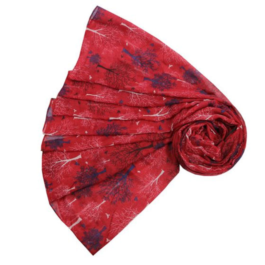 Red Autumn Trees Scarf