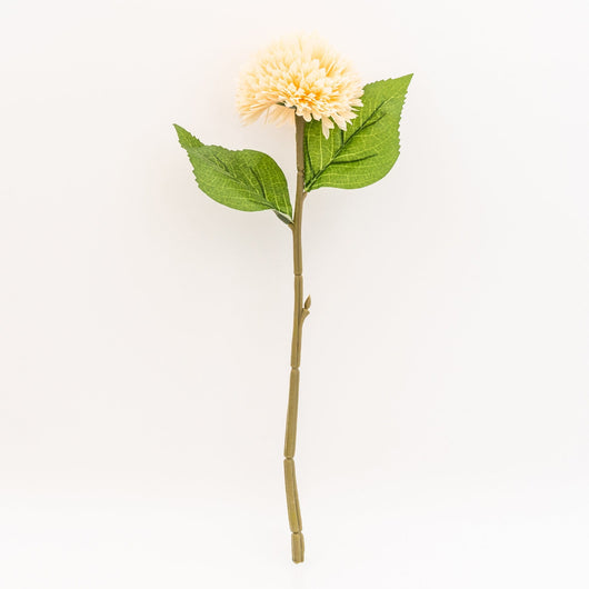 Single Stem Faux Chrysanthemum Light Peach
