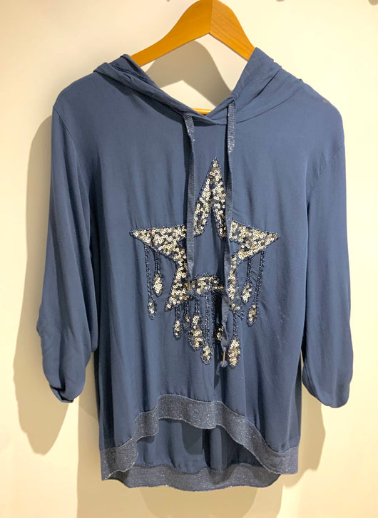 Blue Star Hoodie
