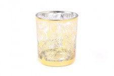 large Gold Lotus Candle Holder