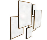 Gold Multi Square Mirror