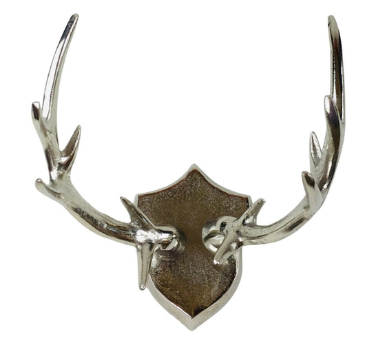 Silver Stag Antler Wall Plaque