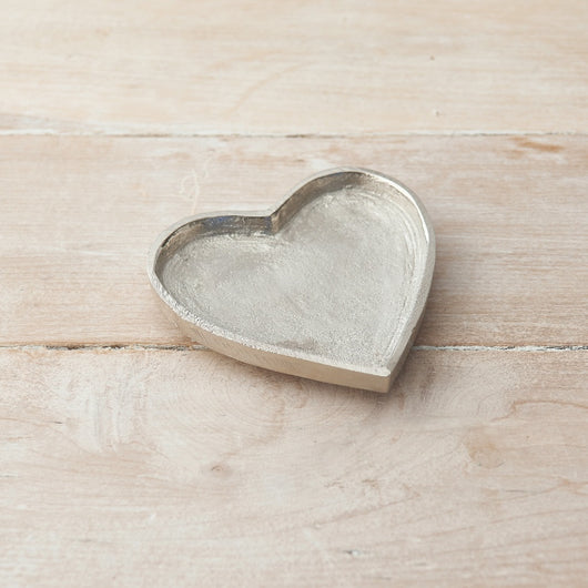 Medium  Silver Heart Dish 15cms