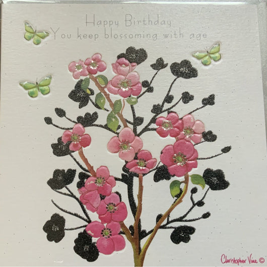 Blossoming with age card