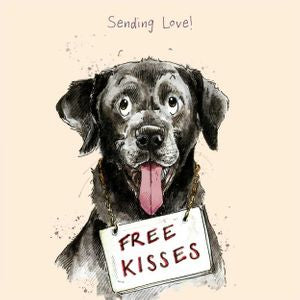 Free Kisses Greeting Card