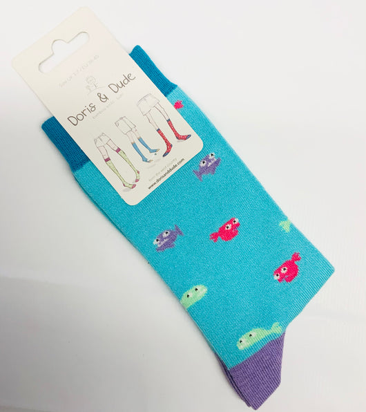 Doris And Dude Fish Socks