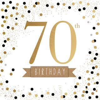 Fizzy 70th Birthday Card