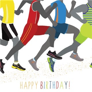 Runners male birthday card