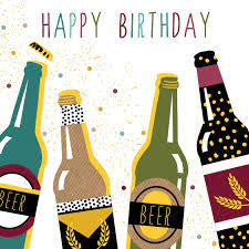 Beer Bottles Birthday Card By Jaz And Baz