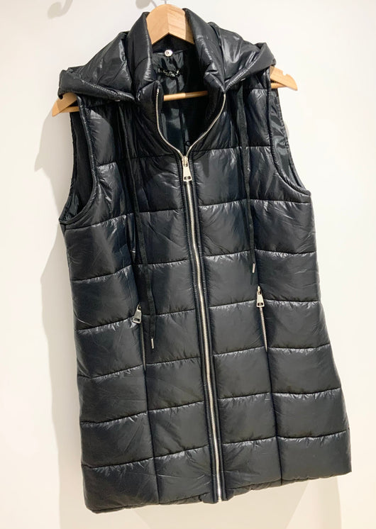 Black Puffer Gilet