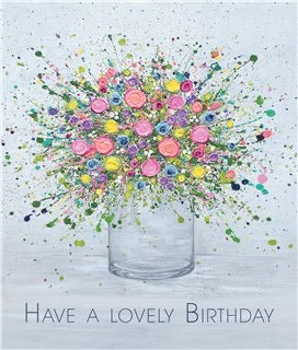 Lovely bouquet birthday card by Jo Gough