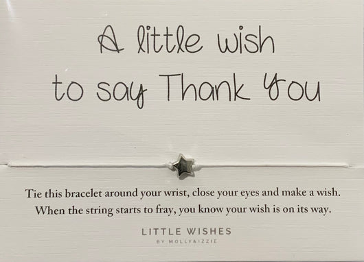 Little Wishes To Say Thankyou Bracelet 35cms