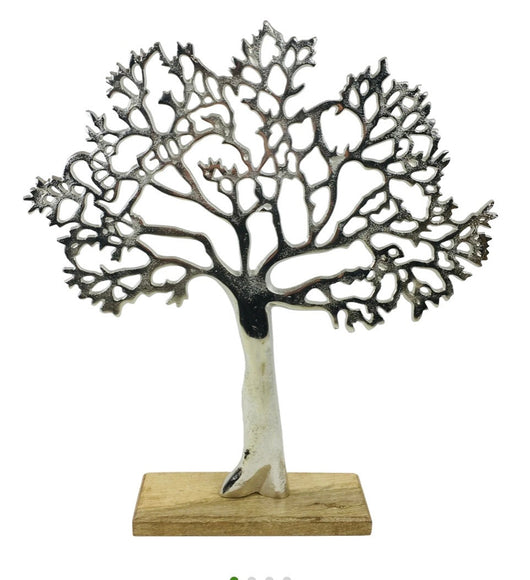 Large Silver Tree Ornament 33cms