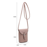 Pink cross body bag with buckle detail