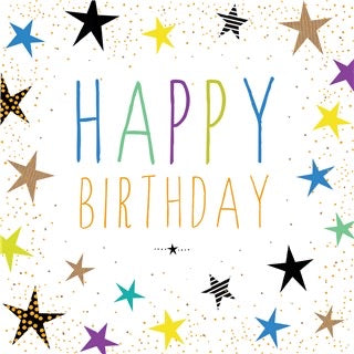 Stars Birthday Card