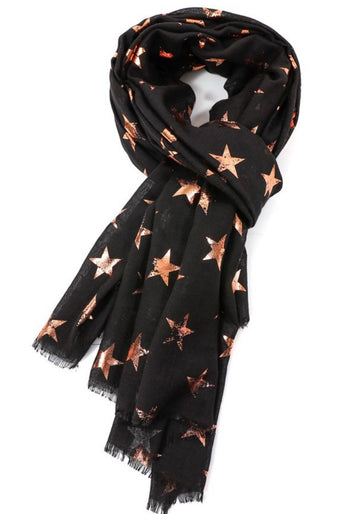 Black Antique Star Scarf
