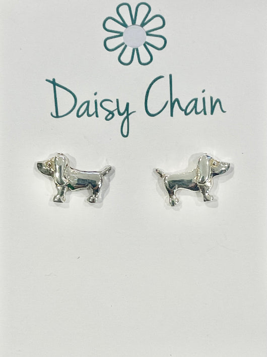 Silver 925 Sausage Dog Studs