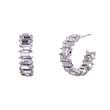 Crystal Hoop Earrings