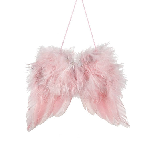 Pink Feather Hanging Wings