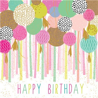 Forest Of Balloons Birthday Card